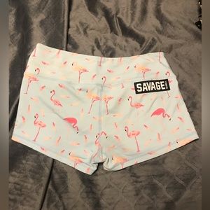 Savage Barbell Flamingo Shorts